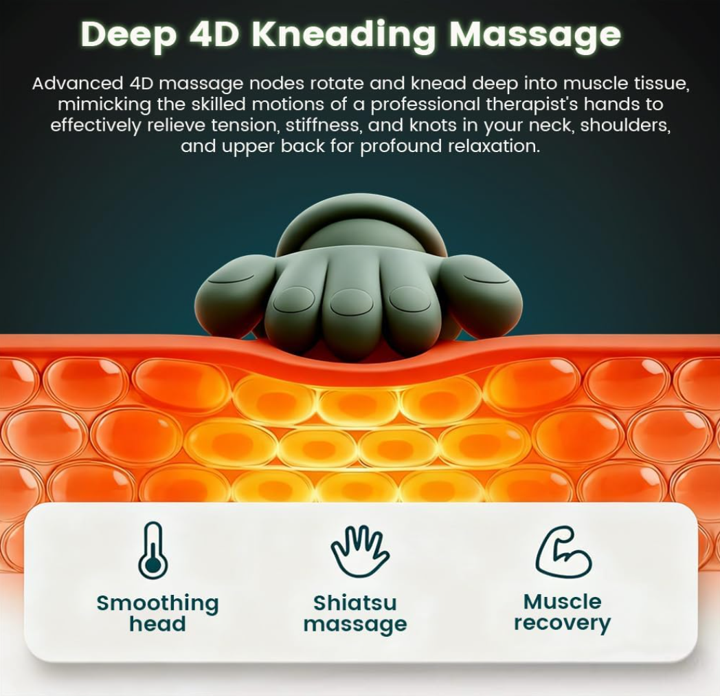 Wireless Shoulder & Neck Hand Massager