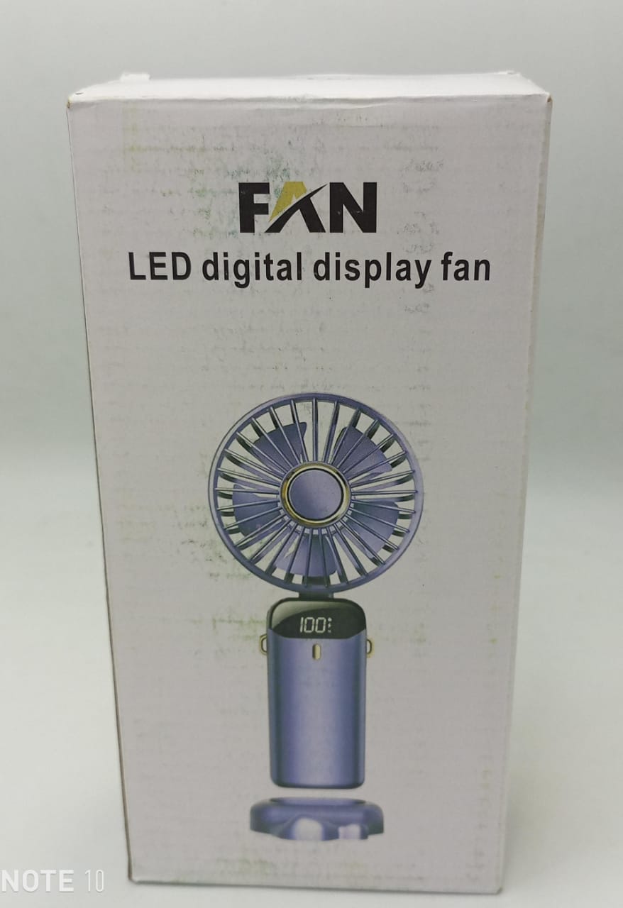Handheld Mini Fan with LED Display
