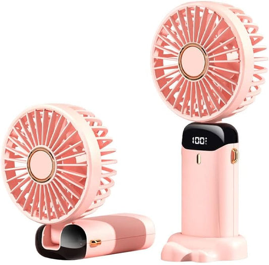 Handheld Mini Fan with LED Display