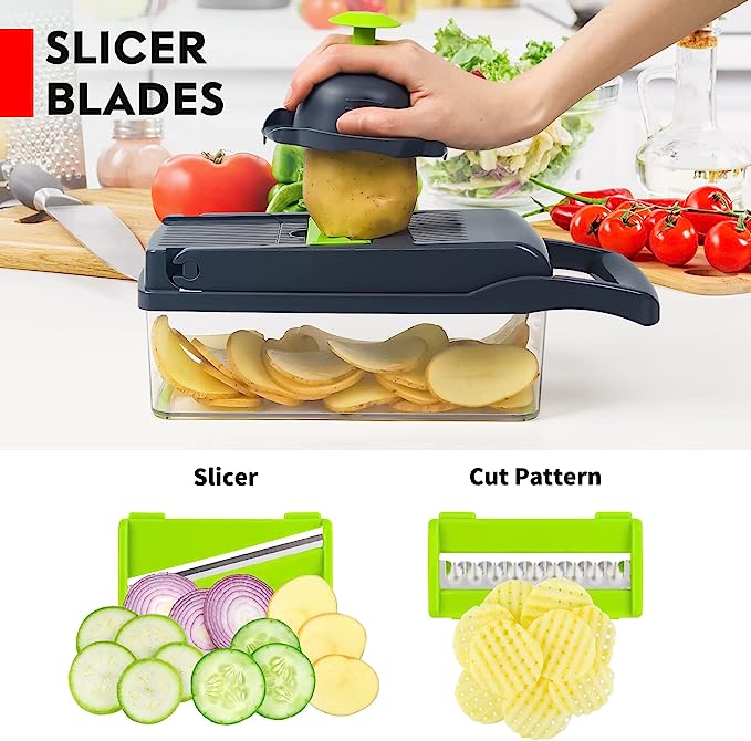 Multi-Blade Vegetable Chopper & Slicer