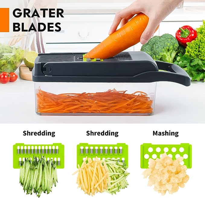 Multi-Blade Vegetable Chopper & Slicer